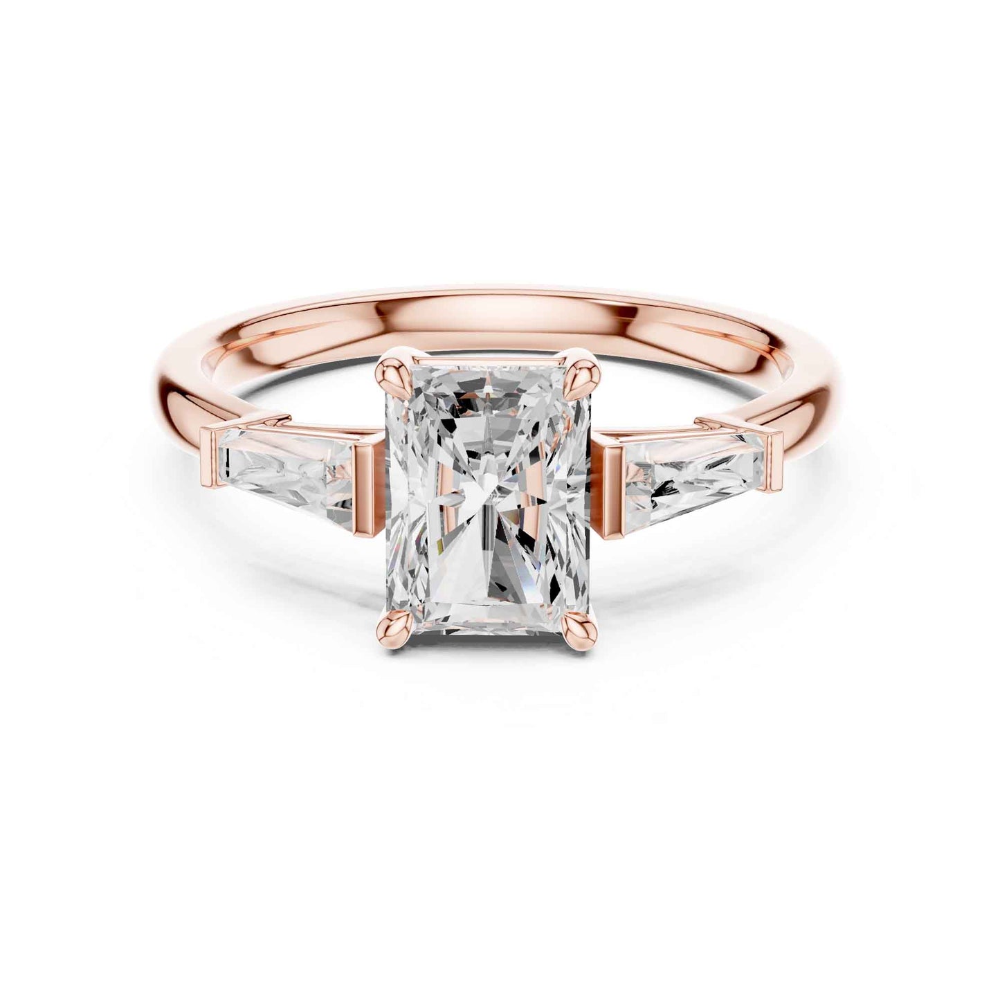 1.5 Carat Radiant Cut Lab Grown Diamond Engagement Ring