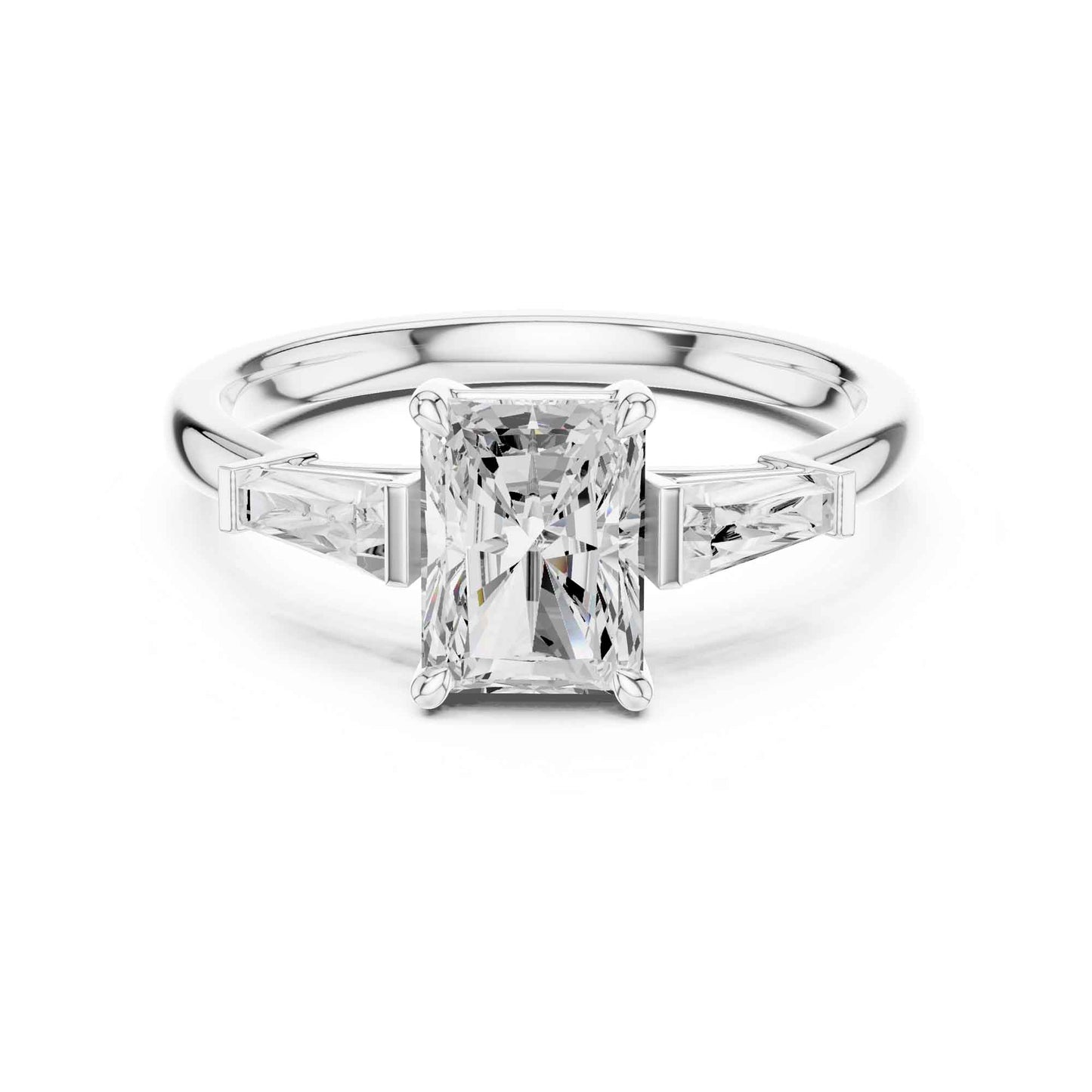 1.5 Carat Radiant Cut Lab Grown Diamond Engagement Ring