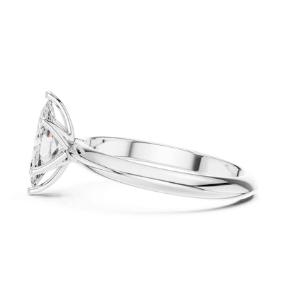 1 Carat Marquise Cut Lab Grown Diamond Solitaire Engagement Ring