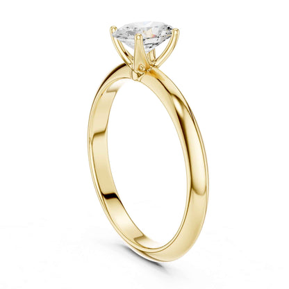 1 Carat Oval Cut Lab Grown Diamond Solitaire Engagement Ring