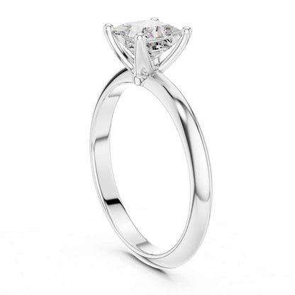 1 Carat Princess Cut Lab Grown Diamond Solitaire Engagement Ring
