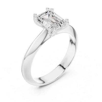1.5 Carat Emerald-Cut Diamond Solitaire Engagement Ring