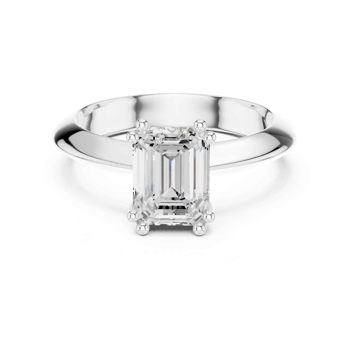 1.5 Carat Emerald-Cut Diamond Solitaire Engagement Ring