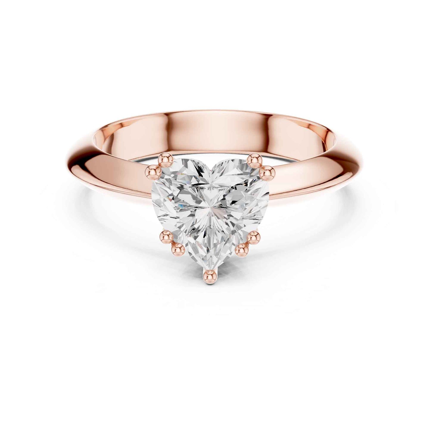 1.5 Carat Heart-Shaped Diamond Solitaire Engagement Ring