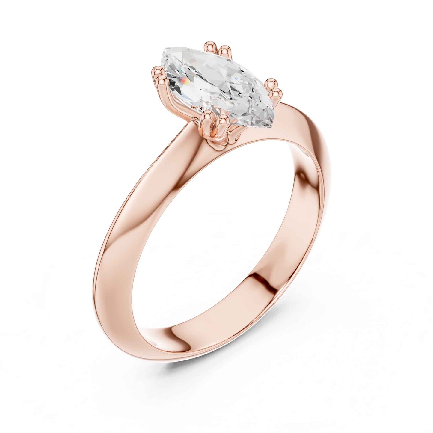 1.5 Carat Marquise Cut Diamond Solitaire Ring