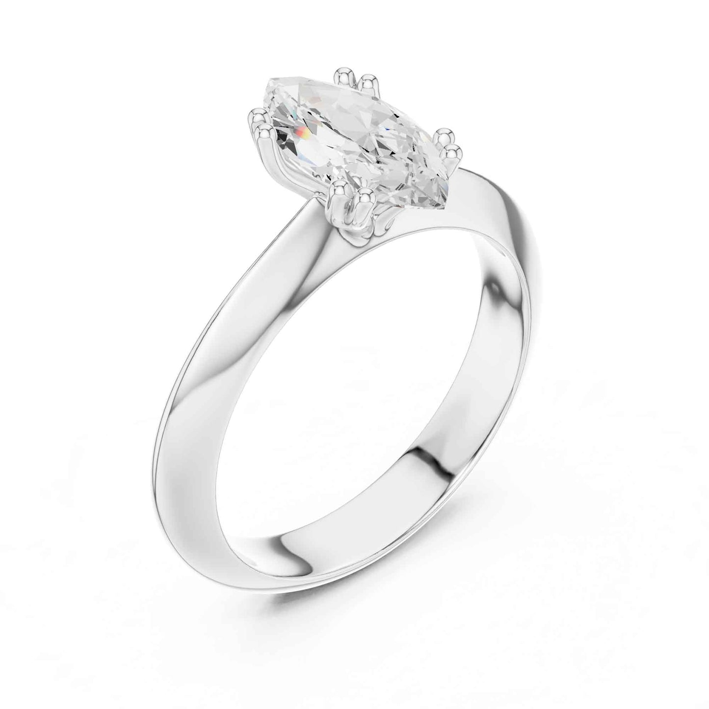 1.5 Carat Marquise Cut Diamond Solitaire Ring