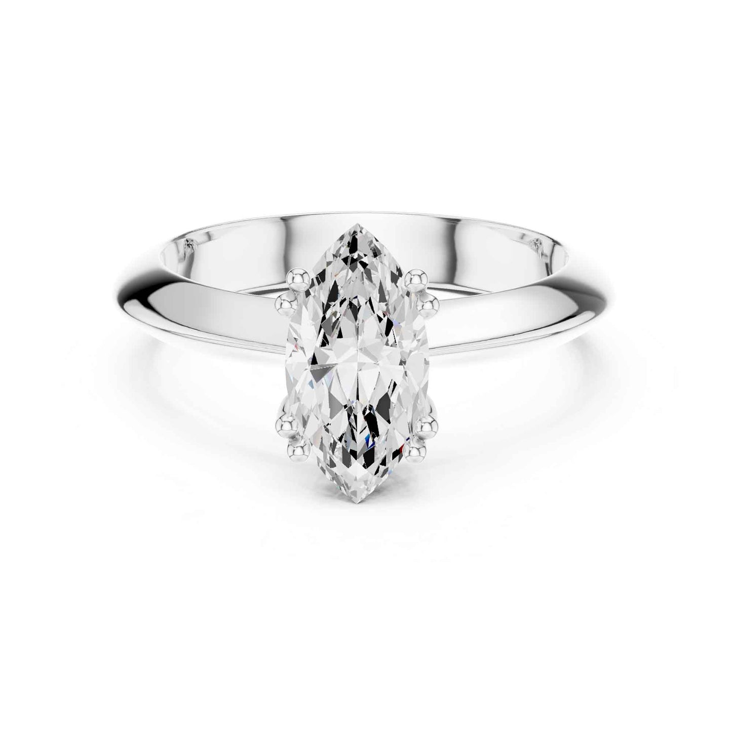 1.5 Carat Marquise Cut Diamond Solitaire Ring