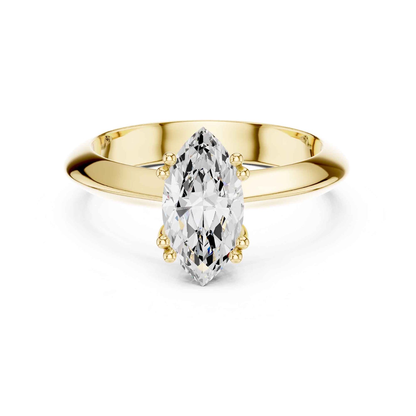 1.5 Carat Marquise Cut Diamond Solitaire Ring
