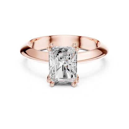 1.5 Carat Classic Radiant Shape Diamond Engagement Solitaire Ring