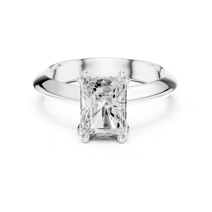 1.5 Carat Classic Radiant Shape Diamond Engagement Solitaire Ring