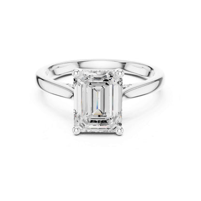 2 Carat Classic Emerald Cut Lab Grown Diamond Engagement Ring