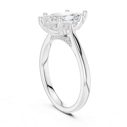2 Carat Timeless Marquise Cut Lab Grown Diamond Ring for Engagement