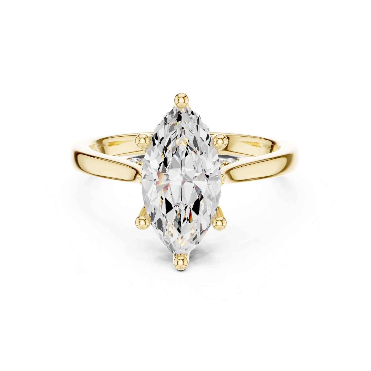 2 Carat Timeless Marquise Cut Lab Grown Diamond Ring for Engagement