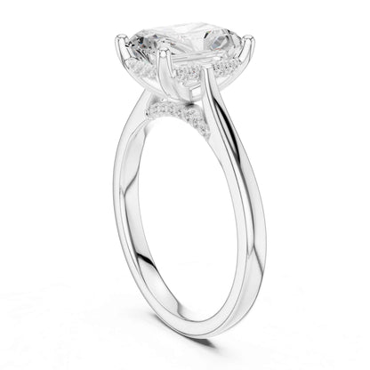 2 Carat Radiant Cut Lab Grown Diamond Engagement Ring