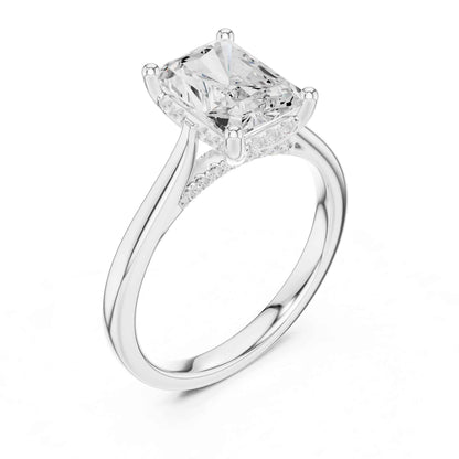 2 Carat Radiant Cut Lab Grown Diamond Engagement Ring