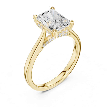 2 Carat Radiant Cut Lab Grown Diamond Engagement Ring