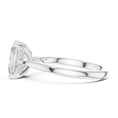 2 Carat Radiant Cut Lab Grown Diamond Engagement Ring