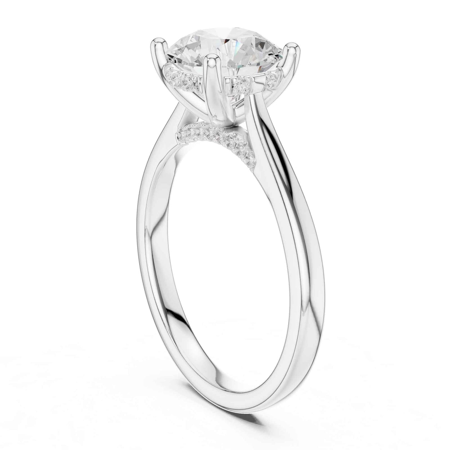 2 Carat Round Brilliant Lab Grown Diamond Engagement Ring