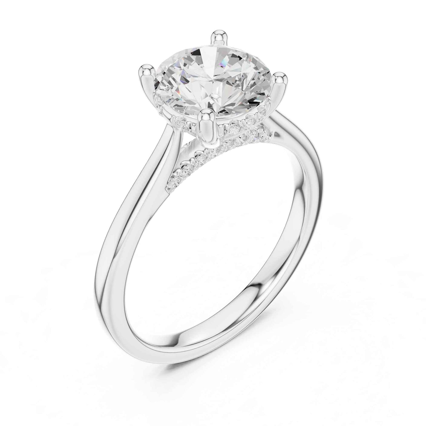 2 Carat Round Brilliant Lab Grown Diamond Engagement Ring