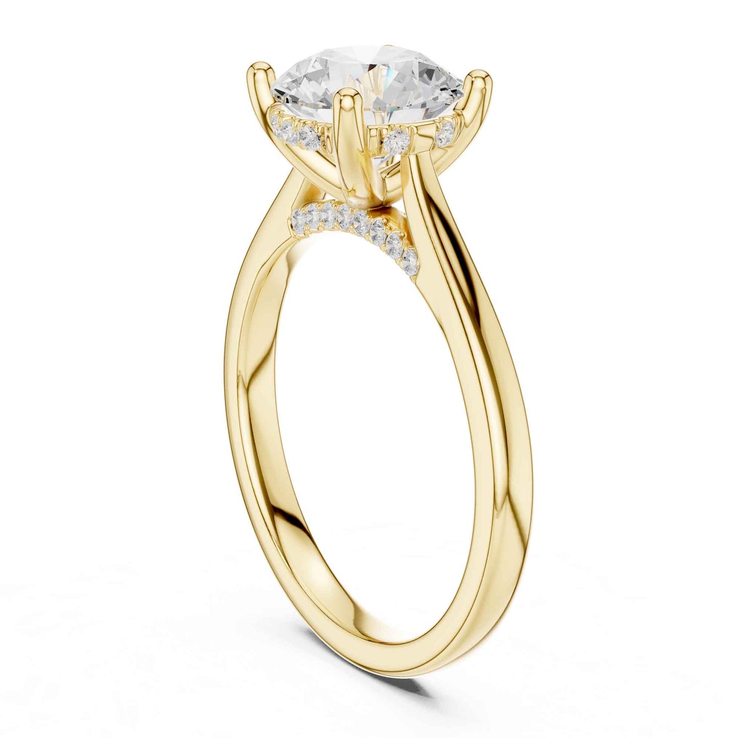 2 Carat Round Brilliant Lab Grown Diamond Engagement Ring