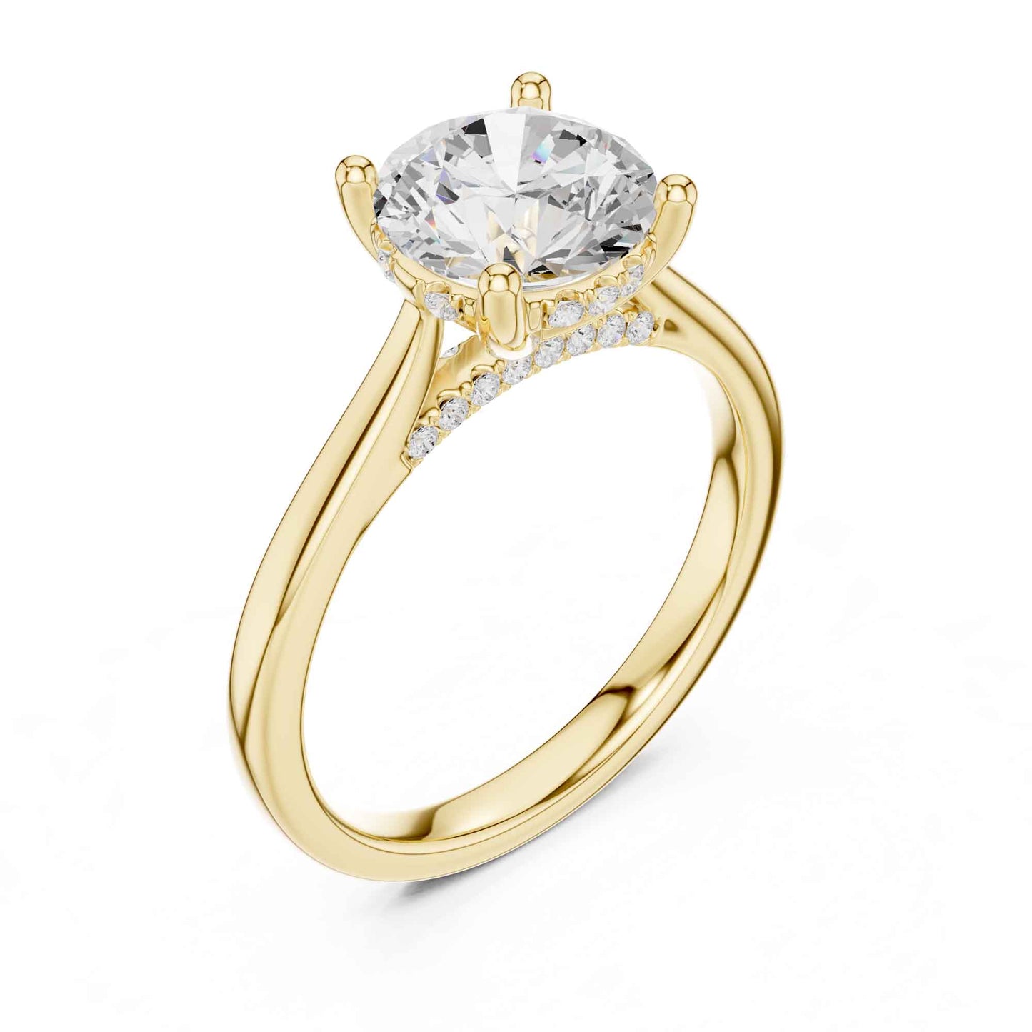 2 Carat Round Brilliant Lab Grown Diamond Engagement Ring