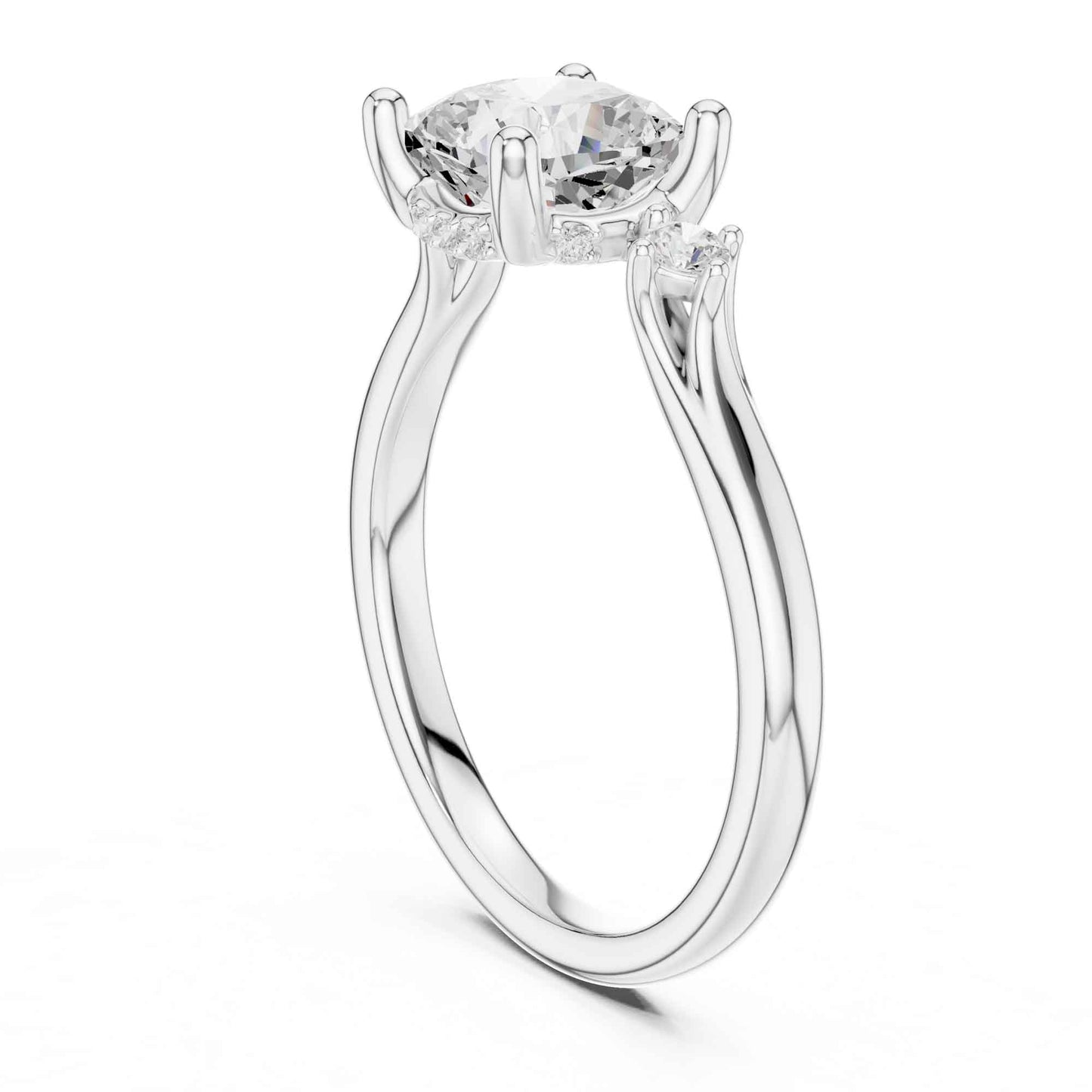 2 Carat Timeless Cushion Cut Lab Grown Diamond Engagement Ring