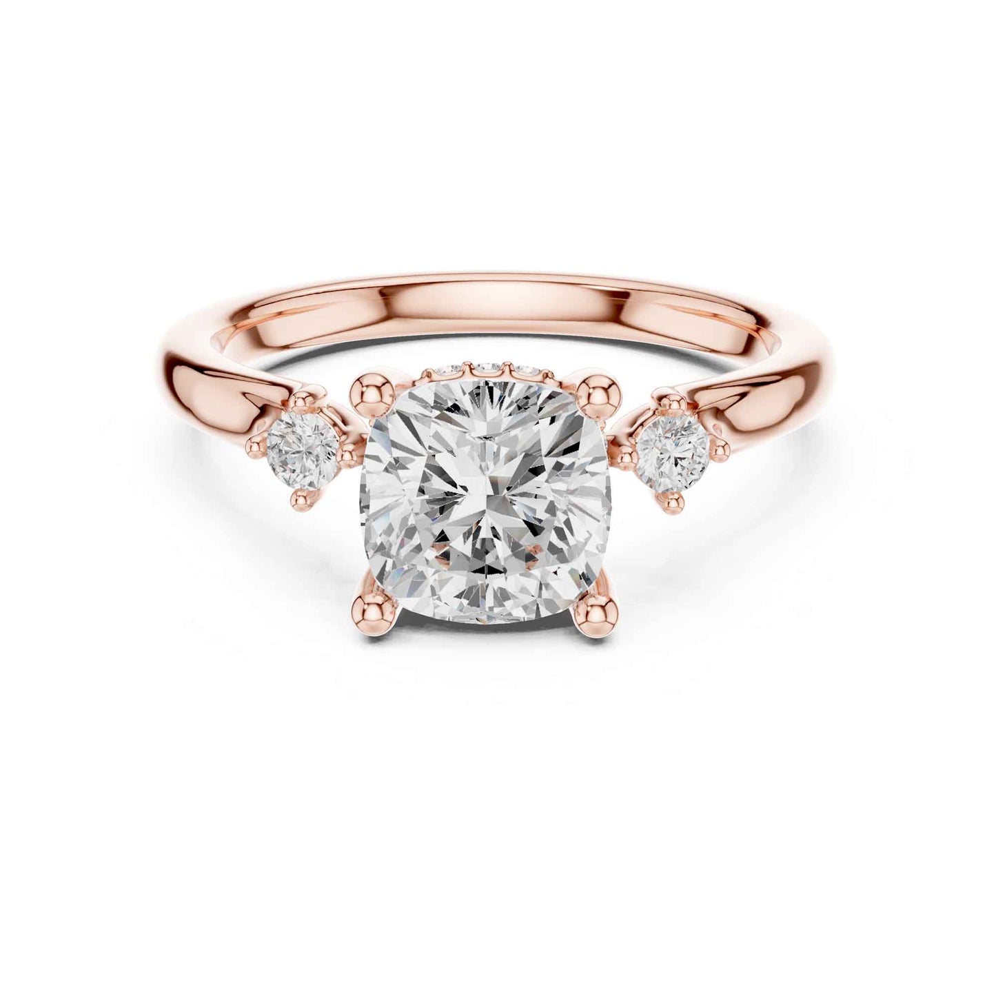 2 Carat Timeless Cushion Cut Lab Grown Diamond Engagement Ring