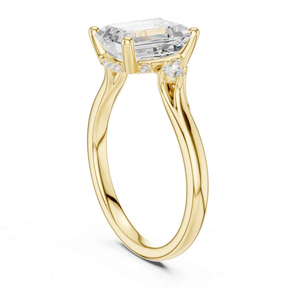 2 Carat Emerald Cut Lab Grown Diamond Engagement Ring