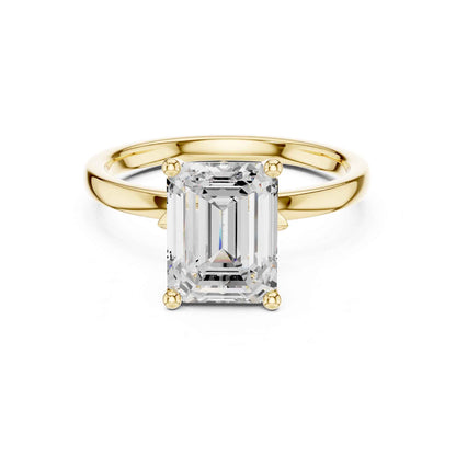 2 Carat Emerald Cut Lab Grown Diamond Solitaire Engagement Ring
