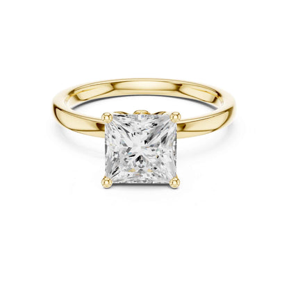 2 Carat Princess Cut Lab Grown Diamond Solitaire Engagement Ring