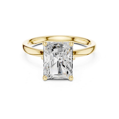 2 Carat Classic Radiant Cut Diamond Solitaire Engagement Ring