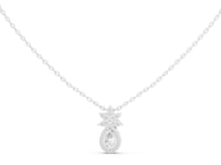 Pear Lab Grown Diamond Halo Drop Chain & Pendant