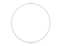 Round Cut Graduated Lab Grown Diamond Necklace