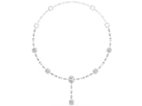 Modern Geometric Lab Grown Diamond Link Necklace