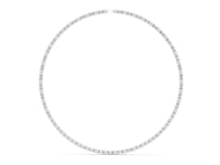 Emerald & Round Cut Lab Grown Diamond Statement Tennis Necklace