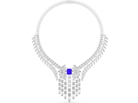 Royal Sapphire Cascade Diamond Necklace