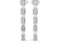 Emerald Cascade Lab Grown Diamond Drop & Dangle Earrings