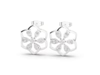 Classic Flower Cluster Lab Grown Diamond Stud Earrings