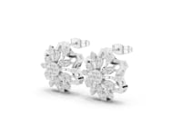 Bloom Radiance Round Cut Lab Grown Diamond Stud Earrings