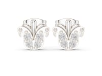 Royal Fleur Lab Grown Diamond Stud Earrings