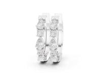Pear & Princess Cut Lab Grown Diamond Hoop & Huggie Earrings