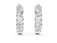 Multi-Shape Cluster Lab Grown Diamond Hoop & Huggie Earrings