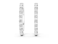 Classic Round Cut Diamond Hoop & Huggie Earrings