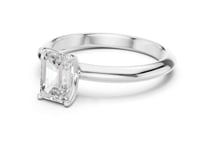 1 Carat Emerald Cut Lab Grown Diamond Solitaire Engagement Ring