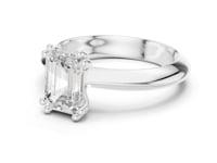 1.5 Carat Emerald-Cut Diamond Solitaire Engagement Ring