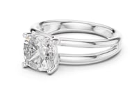 2 Carat Cushion Cut Diamond Solitaire Engagement Ring
