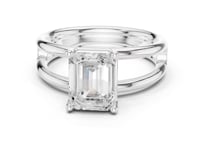 2 Carat Emerald Cut Diamond Solitaire Engagement Ring