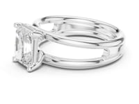 2 Carat Square Radiant Cut Diamond Solitaire Engagement Ring