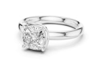 1.5 Carat Cushion Cut Diamond Engagement Ring with Classic Four-Prong