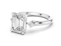 2 Carat Emerald Cut Lab Grown Diamond Engagement Ring